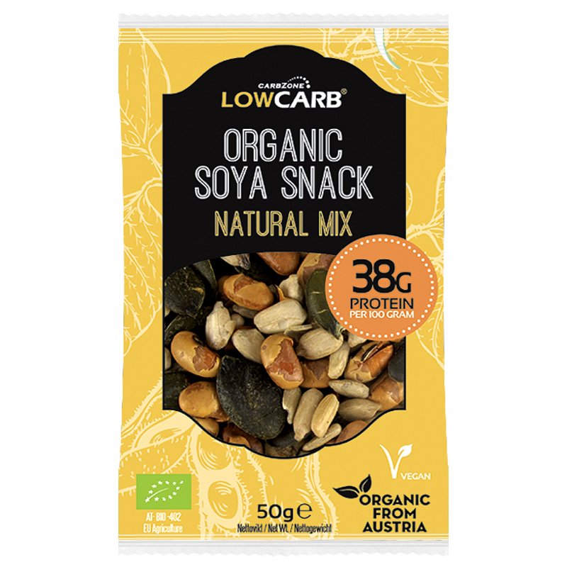 Proteiini soijasnack "Natural Mix" 50 g - 40% alennus