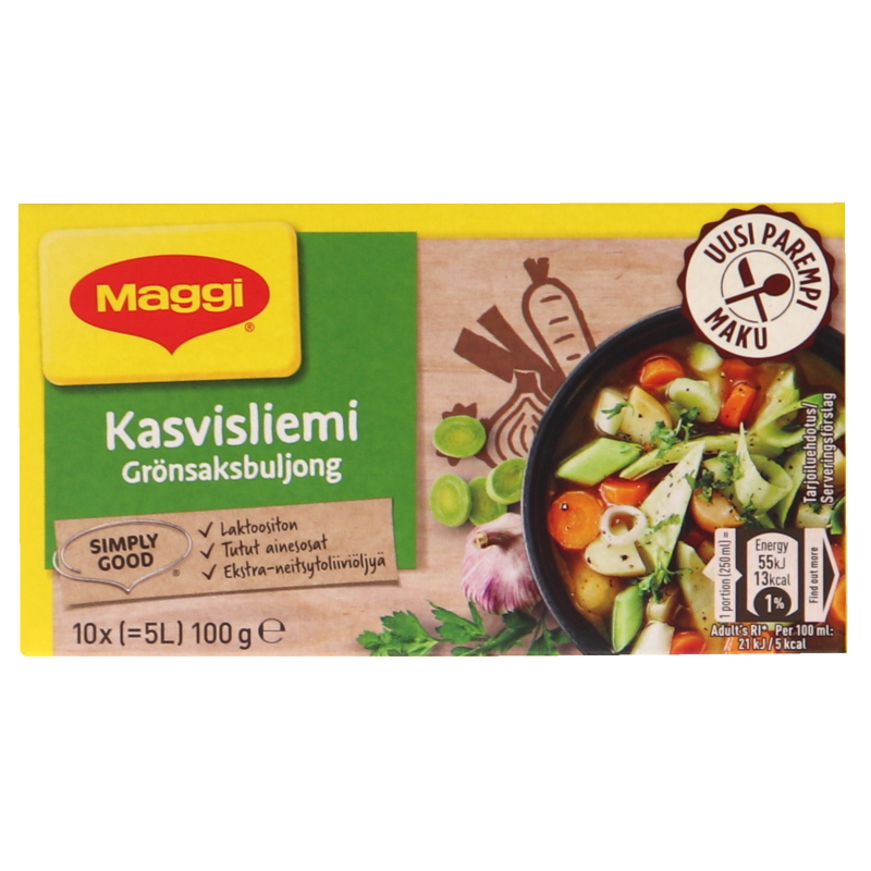 Kasvisliemi 10kpl - 5% alennus